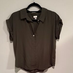 a new day Olive Button-Down Shirt